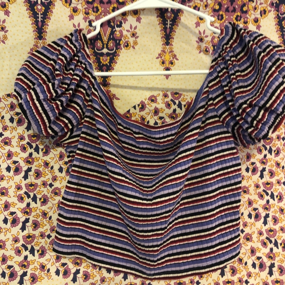 Off the Shoulder Crop Top